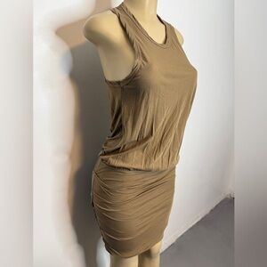 James Perse Taupe/Olive T-Shirt Dress